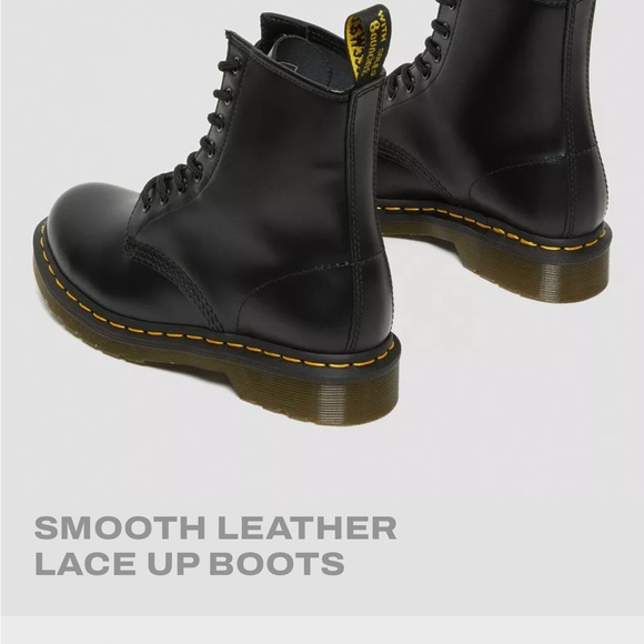 Dr Martens 1460 Black Leather Boots - Picture 5 of 9